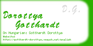 dorottya gotthardt business card